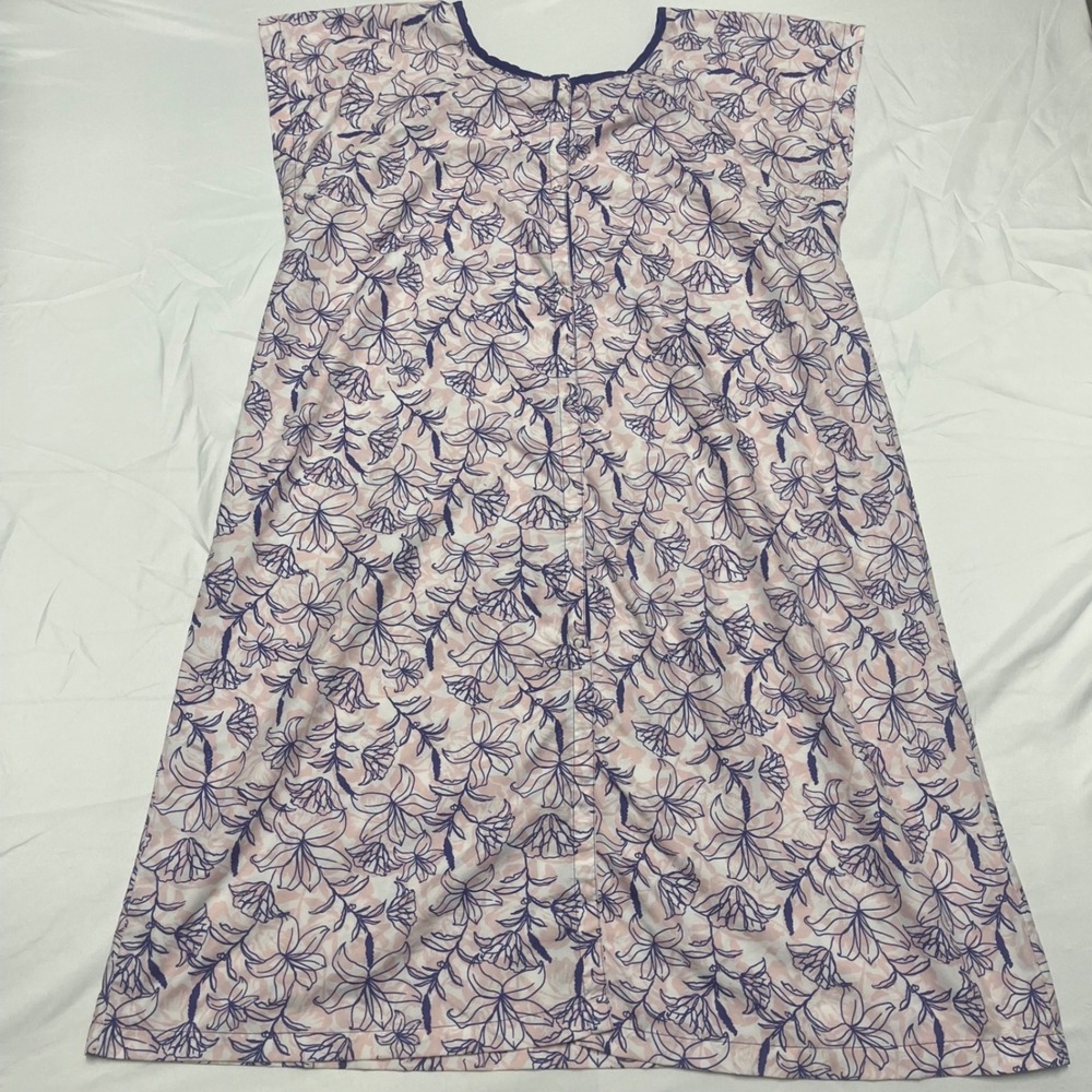 Maternity Hospital Gown Floral Nursing Breastfeeding Snap - Picture 6 of 7